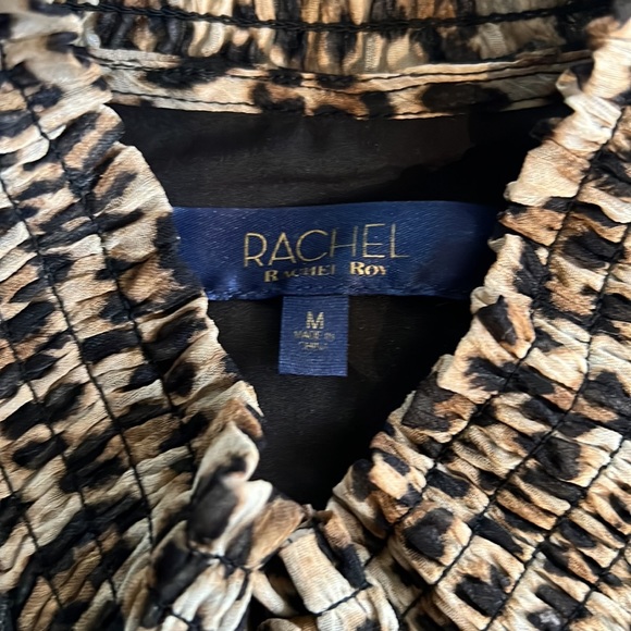 Rachel Roy Long Sleeve Cheetah Print Dress - Picture 6 of 7